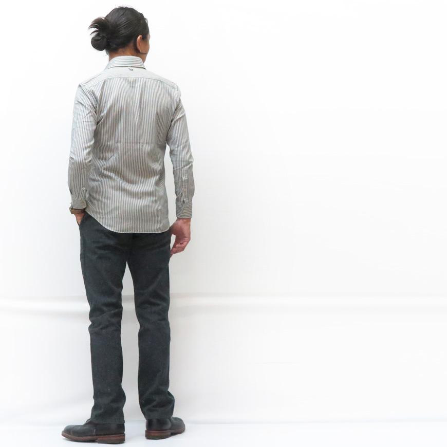 ORGUEIL（オルゲイユ） ウィンザーカラーシャツ ストライプ 長袖 OR