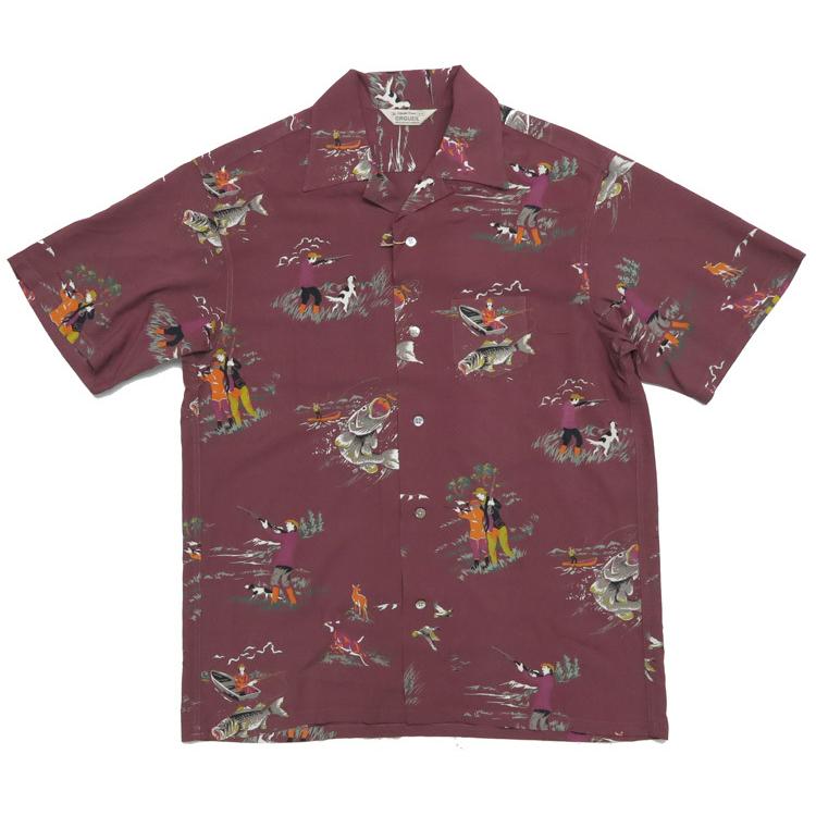 ORGUEIL（オルゲイユ） 半袖 レーヨン ハワイアンシャツ アロハシャツ