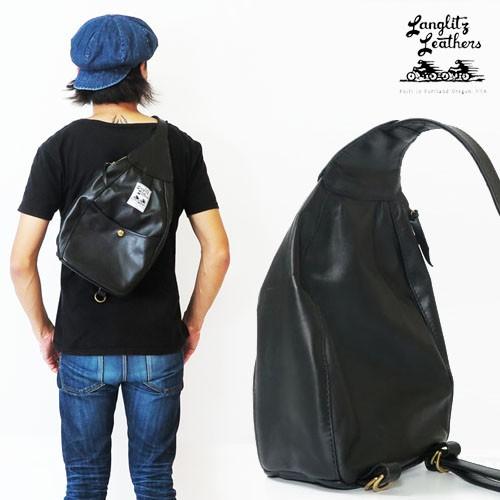 ラングリッツレザーズ Langlitz Leathers ワンショルダー バッグ One Shoulder Bag レザー ショルダーバッグ ボディバッグ 革 バイク｜earthmarket1