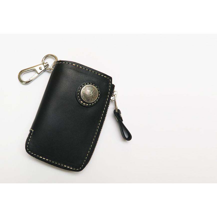 REDMOON（レッドムーン） REDMOON Lジップ レザー キーケース 6連 RM