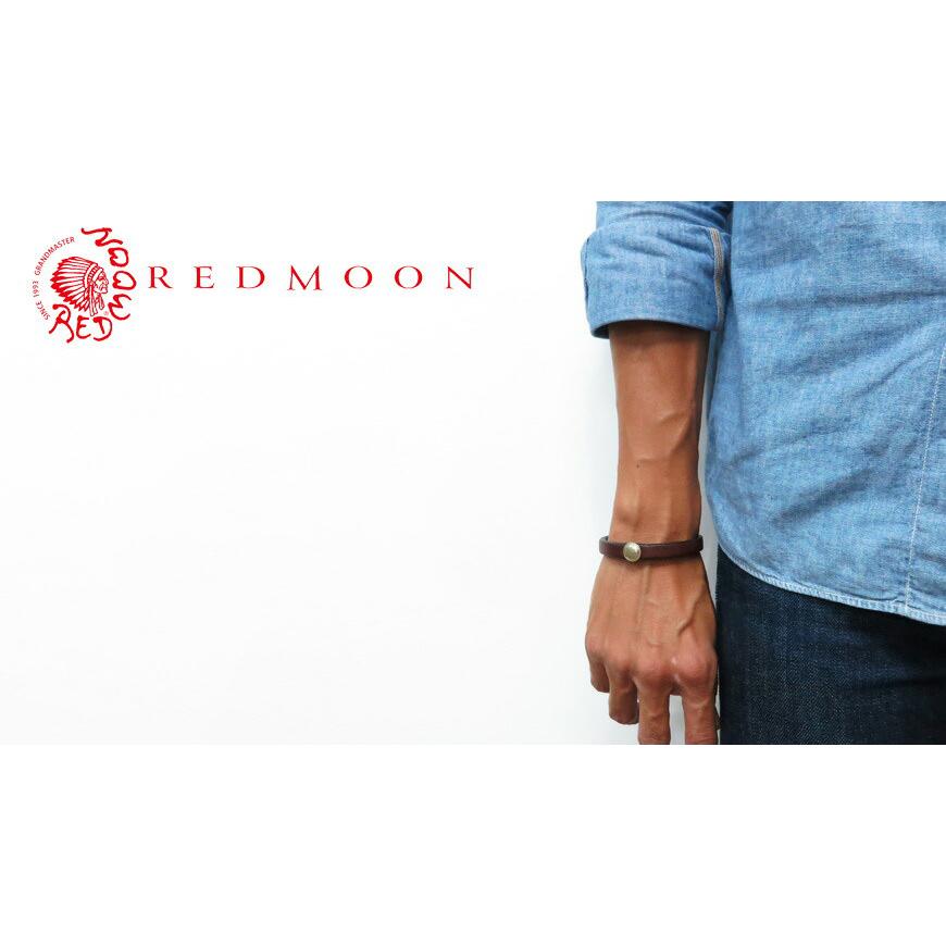 REDMOON（レッドムーン） レザーブレスレット RM-WBA コンチョ付き
