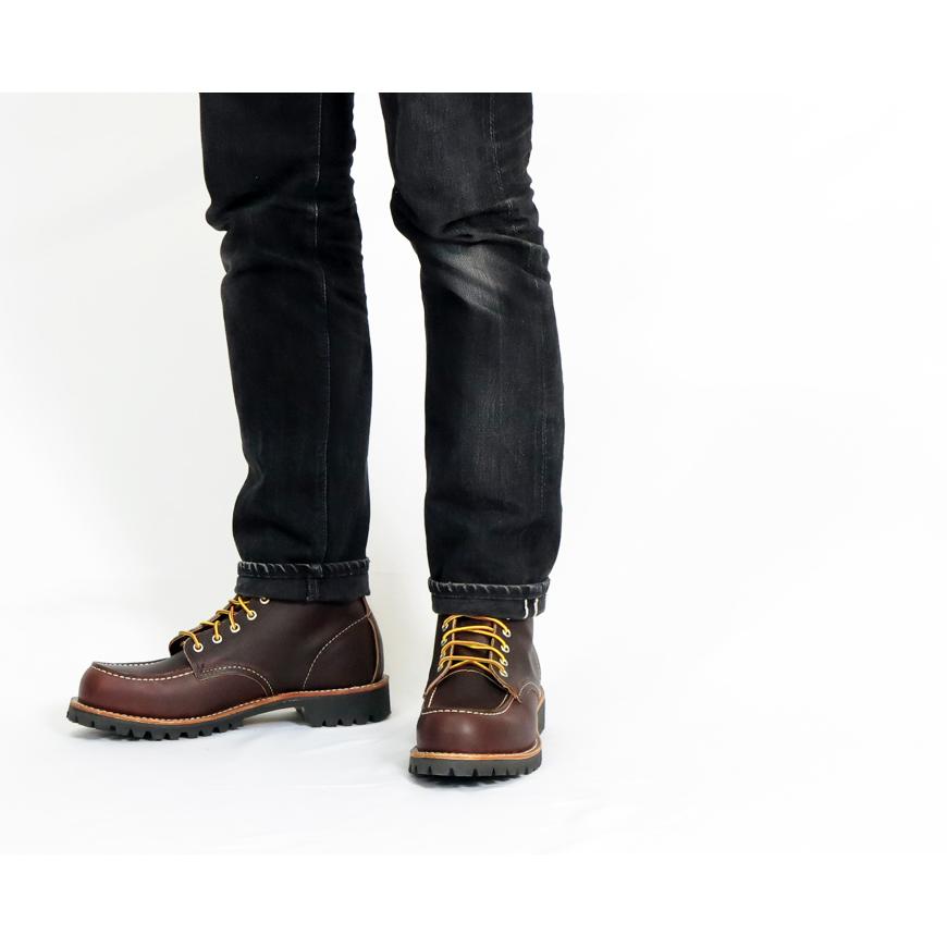 REDWING レッドウィング 6"  モックトゥ ワークブーツ ROUGHNECK ラフネック ブライアー「オイルスリック」 Style No.8146｜earthmarket1｜16