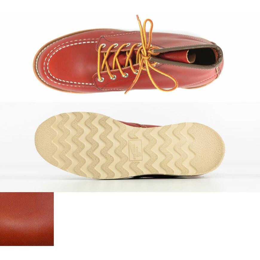 レッドウィング REDWING クラシックワークブーツ 6" MOC TOE ORO-RUSSET PORTAGE Style No.8875 プリント犬タグ Eワイズ｜earthmarket1｜09