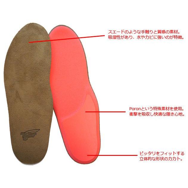 レッドウィング REDWING 純正インソール 薄手 SHAPED COMFORT シェイプドコンフォート・フットベッド 中敷き rw96317｜earthmarket1｜02