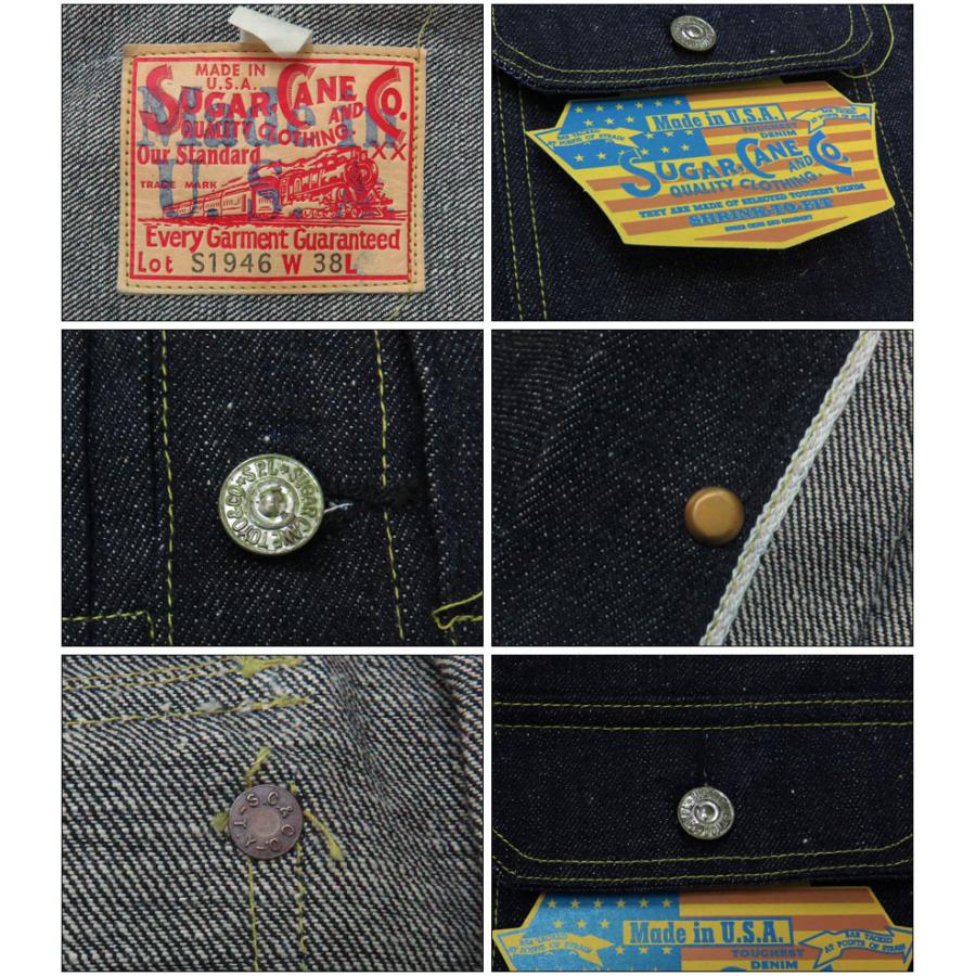 SUGAR CANE シュガーケーン 13oz デニムジャケット 第二次世界 SUGAR CANE シュガーケーン 13oz デニムジャケット 第二次世界