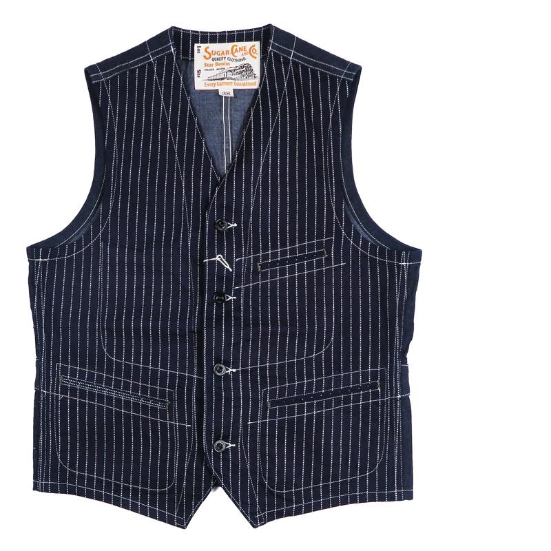 SUGAR CANE シュガーケーン 9oz ウォバッシュ ストライプ ワーク