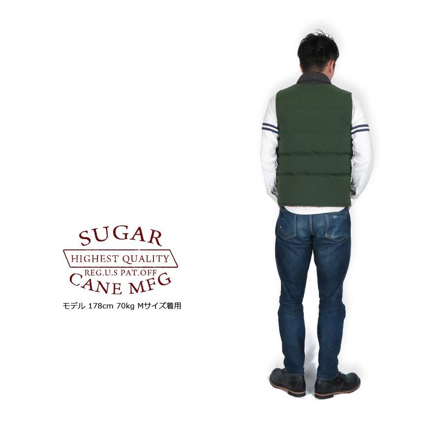 sugar cane ダウンベスト SUGAR CANE シュガーケーン ダウンベスト Sugar Cane レザー