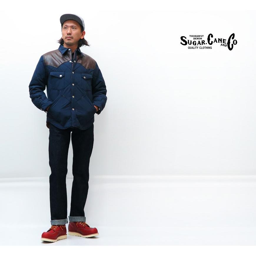 美品 シュガーケーン ウエスタンヨーク中綿ジャケット 黒 S SC12071 美品 シュガーケーン ウエスタンヨーク中綿ジャケット 黒 S SC12071