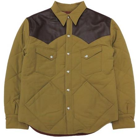 SUGAR CANE シュガーケーン レザーヨーク ウエスタン 中綿 シャツ