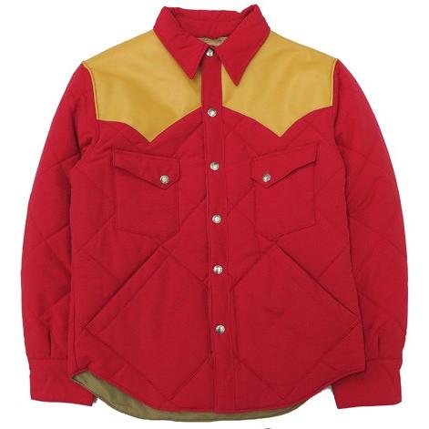 SUGAR CANE シュガーケーン レザーヨーク ウエスタン 中綿 シャツ