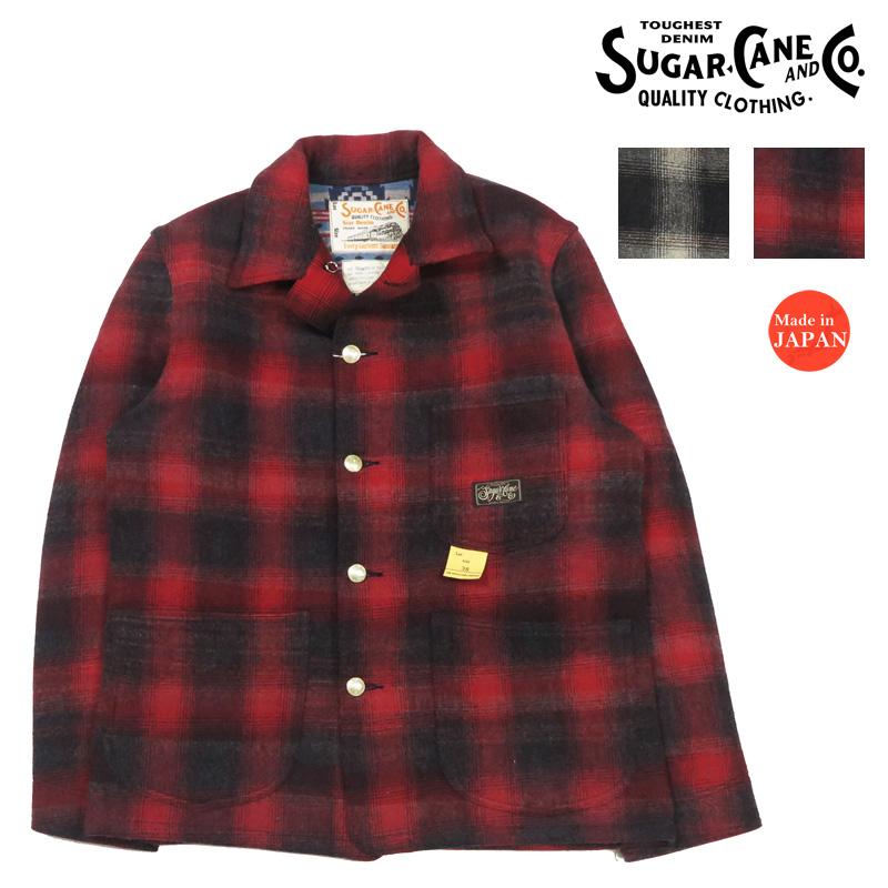 SUGAR CANE シュガーケーン コットンチェック / ウールブランケット ワーク ジャケット SC15843 【2025年秋冬新作】 SUGAR CANE シュガーケーン コットンチェック / ウールブランケット