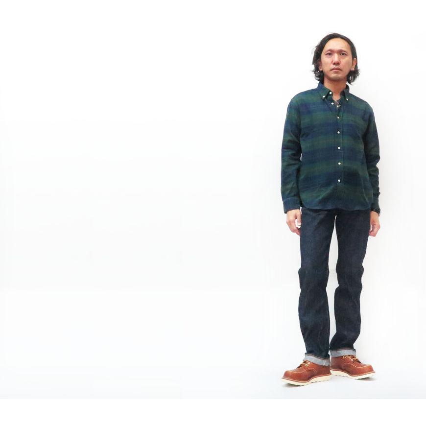 SUGAR CANE シュガーケーン ライト フランネル チェック 長袖 ボタン