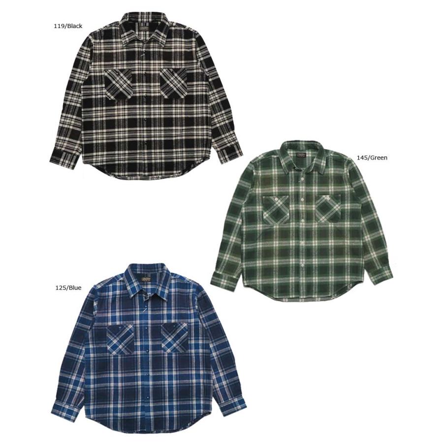 SUGAR CANE シュガーケーン 長袖 ヘビーフランネル チェック ワーク