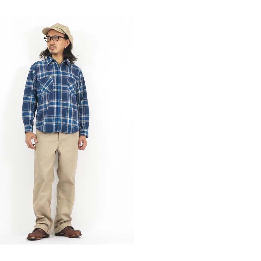 SUGAR CANE シュガーケーン 長袖 ヘビーフランネル チェック ワーク