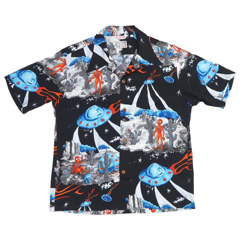 サンサーフ SUN SURF Mister Freedom レーヨン ハワイアンシャツ FLYING SAUCERS ROCK 'N' ROLL SHIRT アロハシャツ ミスターフリーダム SC39251 【2024年春夏新｜earthmarket1｜04