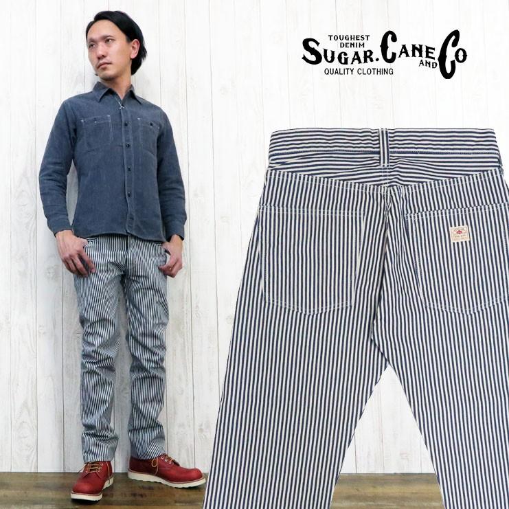 シュガーケーン Sugar Cane ヒッコリーストライプ 5ポケット パンツ スリムストレート Sc412a Sc412a Earth Market 通販 Yahoo ショッピング