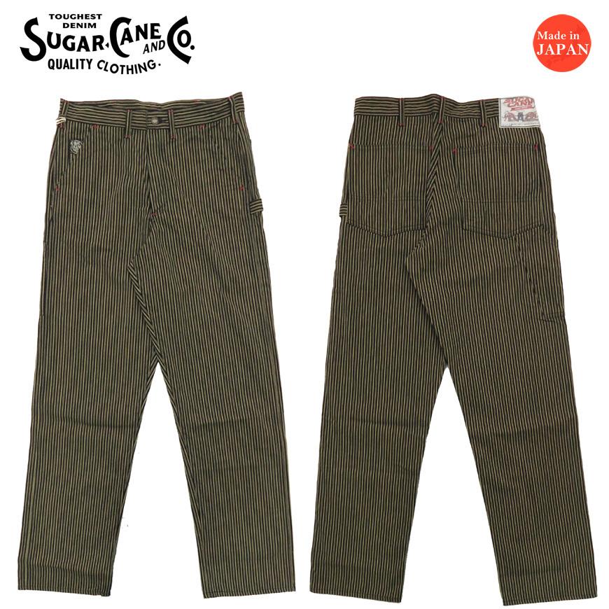 SUGAR CANE シュガーケーン 11oz ブラウンリバティストライプ ワーク 