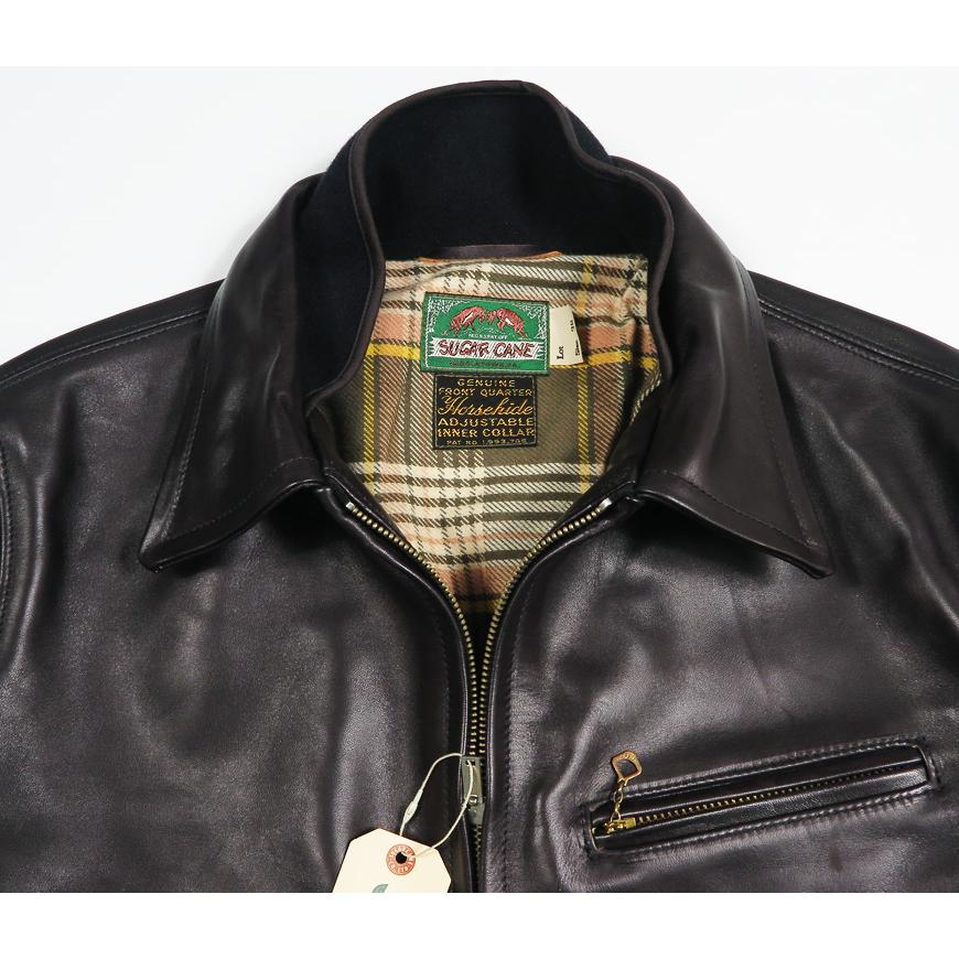 SUGAR CANE シュガーケーン ブラックホースハイド ROUGH-IN レザー