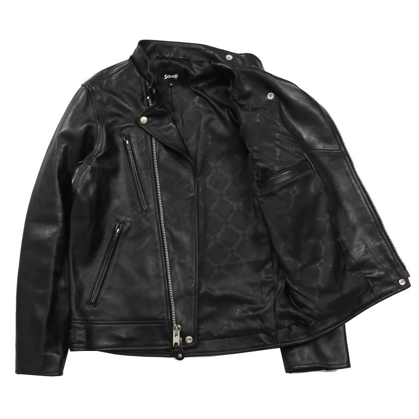Schott N.Y.C ショット ラムレザー ダブル ブレスト ライダース Schott N.Y.C ショット ラムレザー ダブル ブレスト ライダース