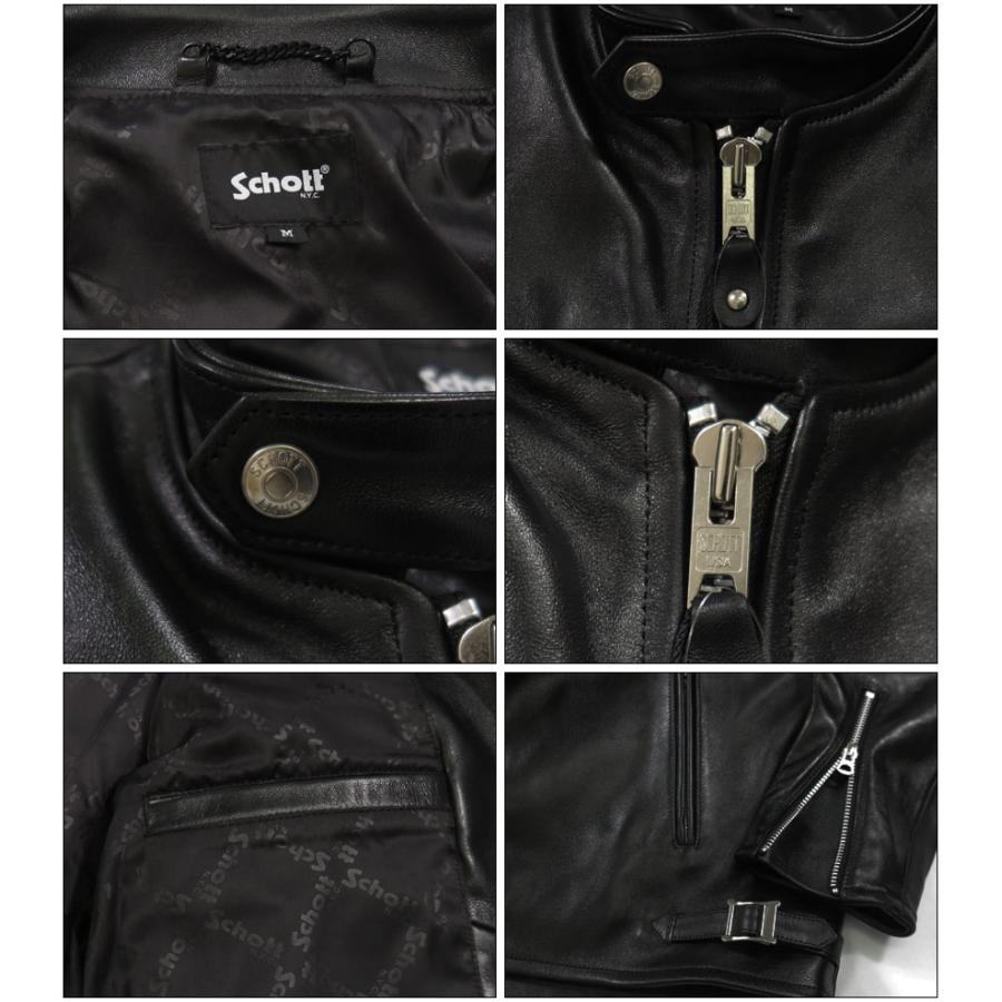 Schott N.Y.C ショット ラムレザー 70's シングル ライダース Schott N.Y.C ショット ラムレザー 70's シングル ライダース