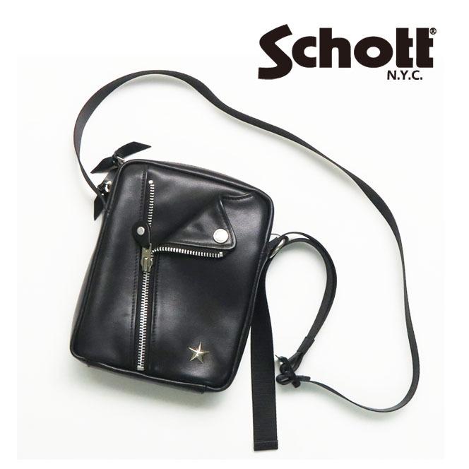 Schott N.Y.C（ショット） Schott レザー ミニ ライダース ショルダー