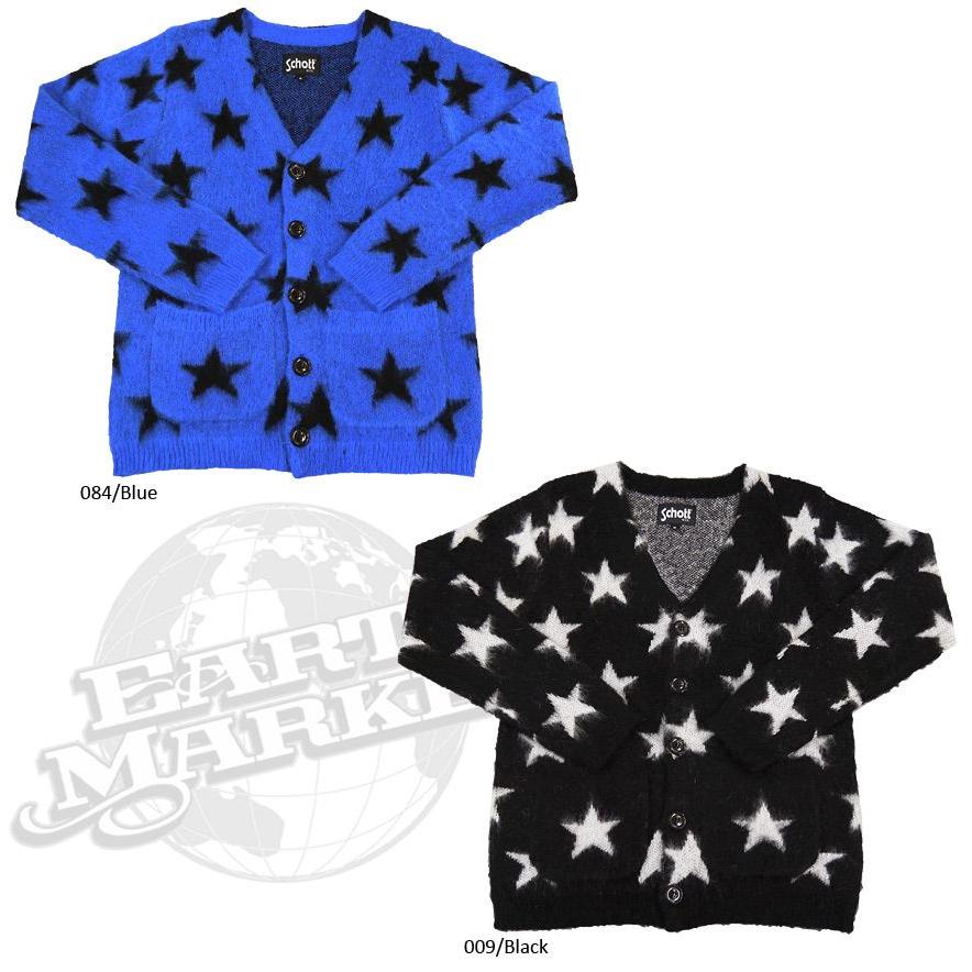 Schott N.Y.C ショット カーディガン モヘア モヘヤ ニット Schott N.Y.C ショット カーディガン モヘア モヘヤ ニット