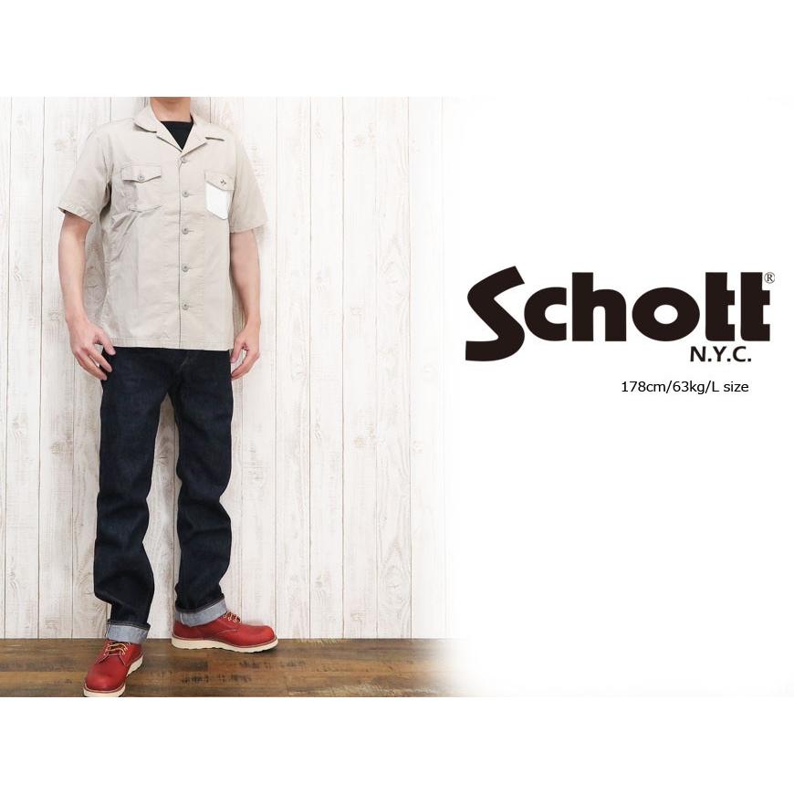 Schott N.Y.C（ショット） Schott レザーポケット ワンスター スタッズ