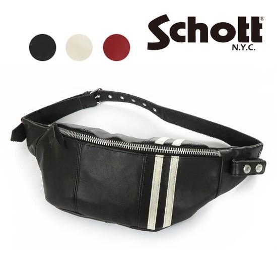 Schott N.Y.C（ショット） Schott C.R. BODY BAG レザー ボディ バッグ