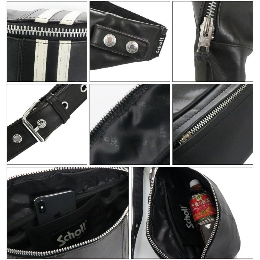 Schott N.Y.C（ショット） Schott C.R. BODY BAG レザー ボディ バッグ