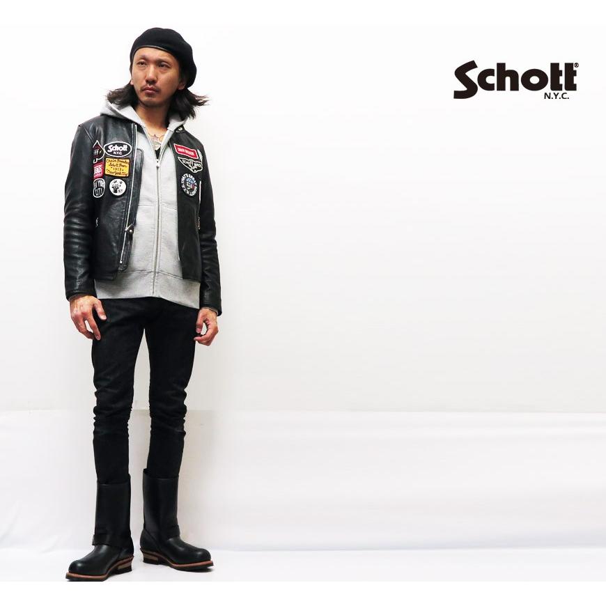 Schott N.Y.C ショット ラムレザー ジャケット カフェレーサー Schott N.Y.C ショット ラムレザー ジャケット カフェレーサー