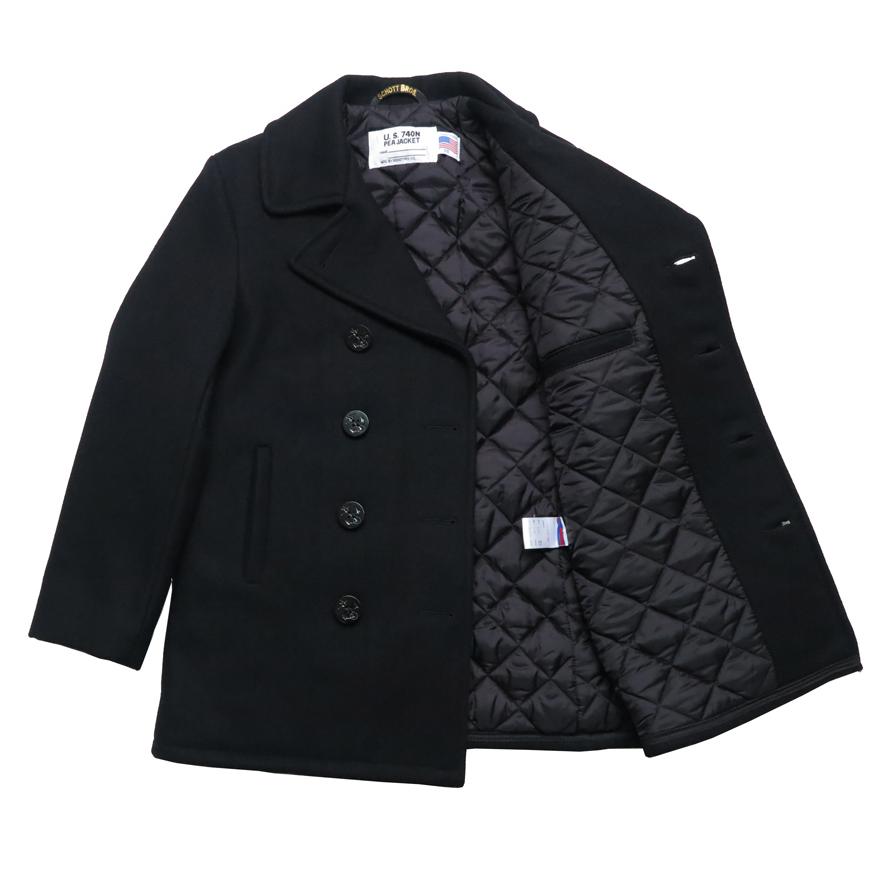 Schott N.Y.C ショット ピーコート 740US 24oz ウールメルトン Schott N.Y.C ショット ピーコート 740US 24oz ウールメルトン