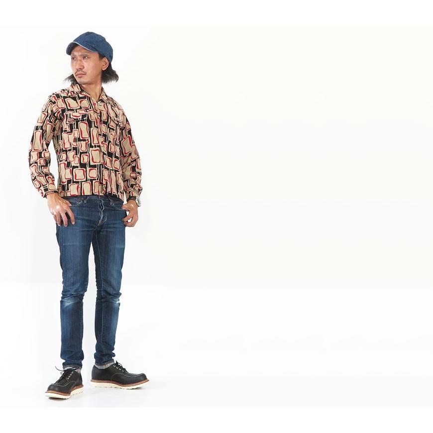 Style Eyes スタイルアイズ 長袖 コーデュロイ オープンカラーシャツ