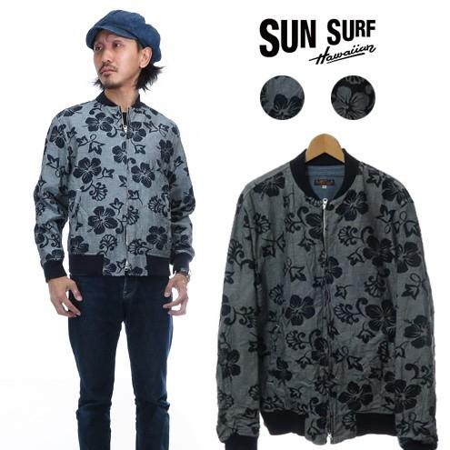 SUN SURF サンサーフ HIBISCUS ジャケット 総柄 ジャガード フルジップ 