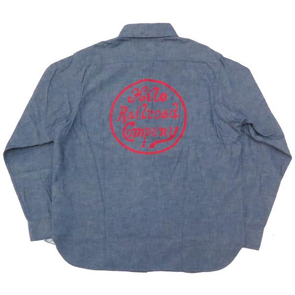 SUN SURF サンサーフ 長袖 ブルー シャンブレー ワーク シャツ SAILOR