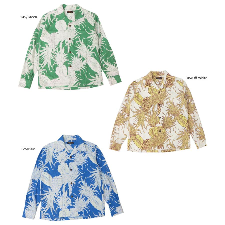 SUN SURF 長袖シャツ パイナップル　コットン　Lサイズ SUN SURF サンサーフ 長袖 パイナップル コットンフランネル