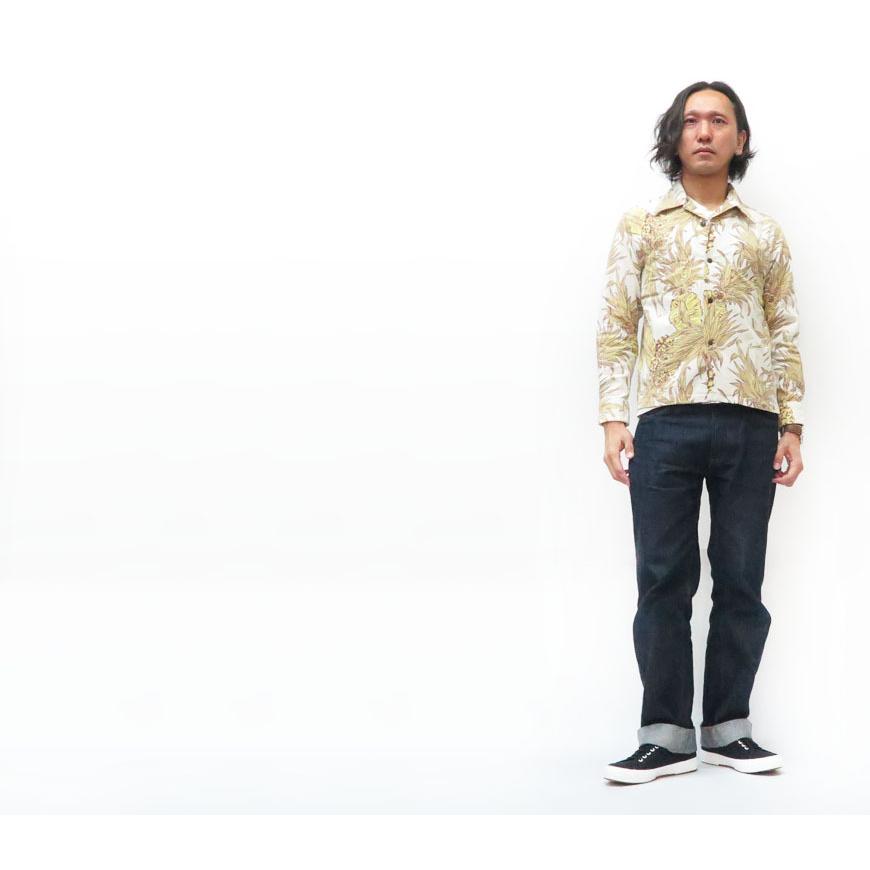 SUN SURF 長袖シャツ パイナップル　コットン　Lサイズ SUN SURF（サンサーフ） 】 長袖アロハシャツ L/S HAWAIIAN