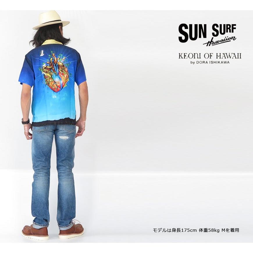 SUN SURF サンサーフ 半袖 アロハシャツ KEONI OH HAWAII 原色の妄想