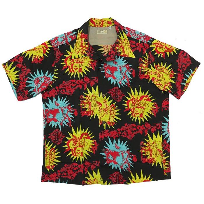 SUN SURF サンサーフ 半袖 レーヨン アロハシャツ ハワイアンシャツ