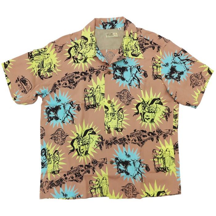 SUN SURF サンサーフ 半袖 レーヨン アロハシャツ ハワイアンシャツ