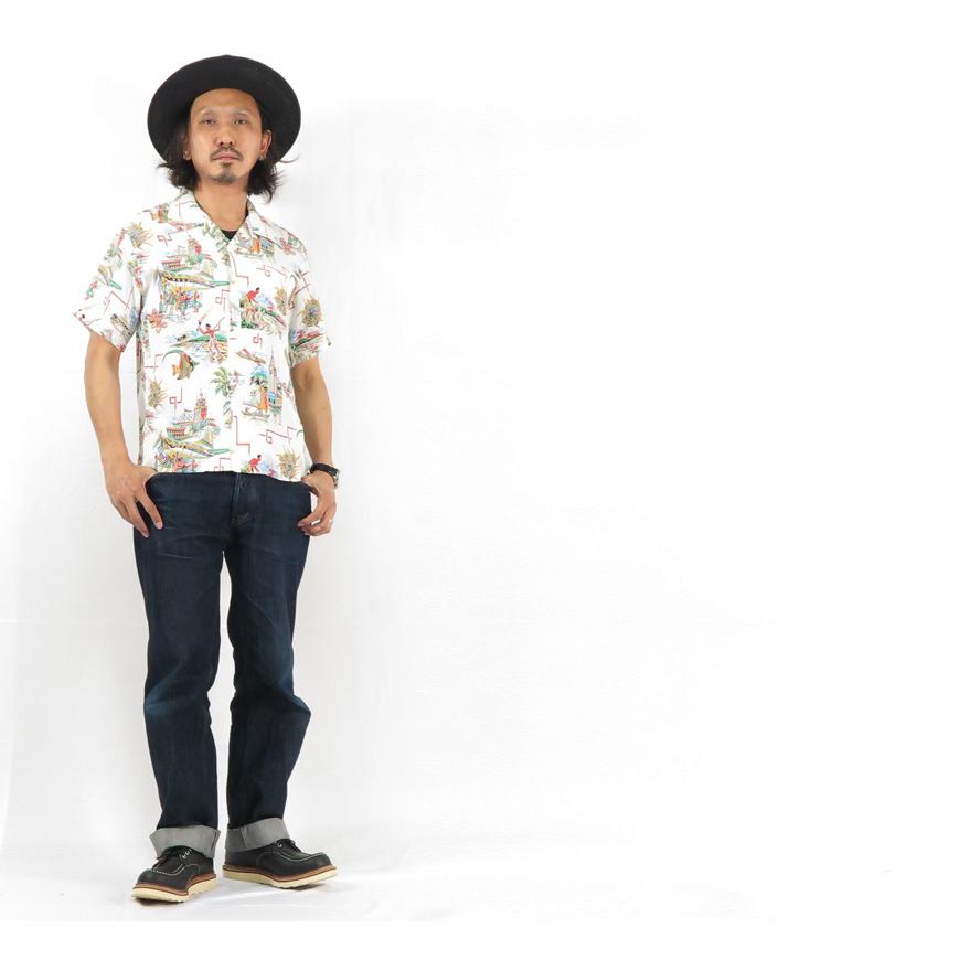 サンサーフ SUN SURF 半袖 レーヨン アロハシャツ ハワイアンシャツ UNITED AIRLINE RAYON HAWAIIAN SHIRT SS38570｜earthmarket1｜07