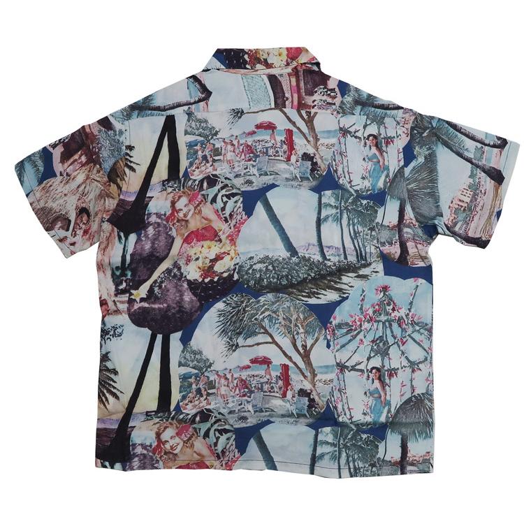 SUN SURF サンサーフ 半袖 レーヨン ハワイアンシャツ KAIKAMAHINE