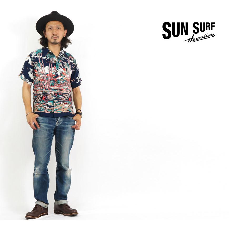 サンサーフ SUN SURF 半袖 レーヨン ハワイアンシャツ CANOE RACE スペシャルエディション SPECIAL EDITION アロハシャツ SS38682 SUN SURF サンサーフ 半袖 レーヨン ハワイアンシャツ CANOE RACE
