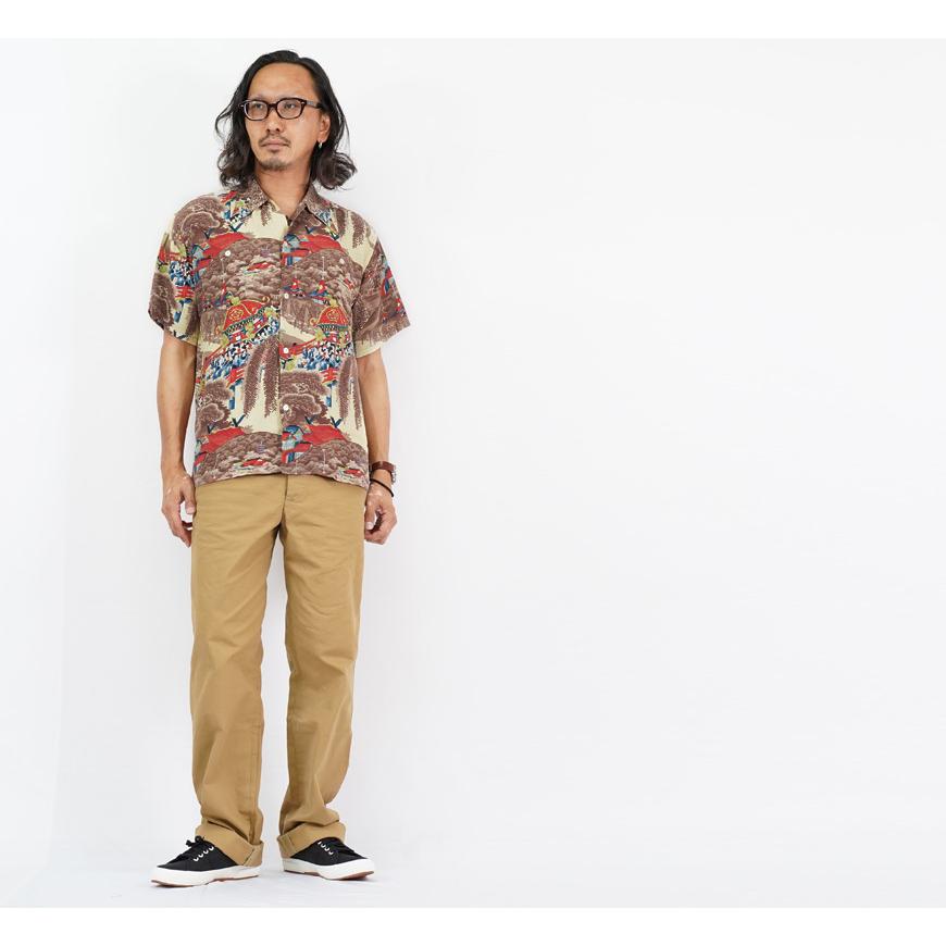 SUN SURF サンサーフ 半袖 レーヨン壁縮緬 ハワイアンシャツ 「MATSURI