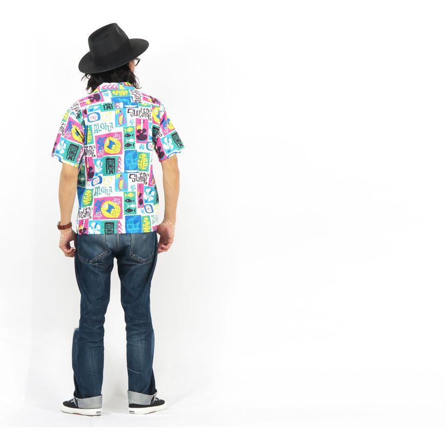 SUN SURF サンサーフ 半袖 コットン/リネン スラブ オープンシャツ