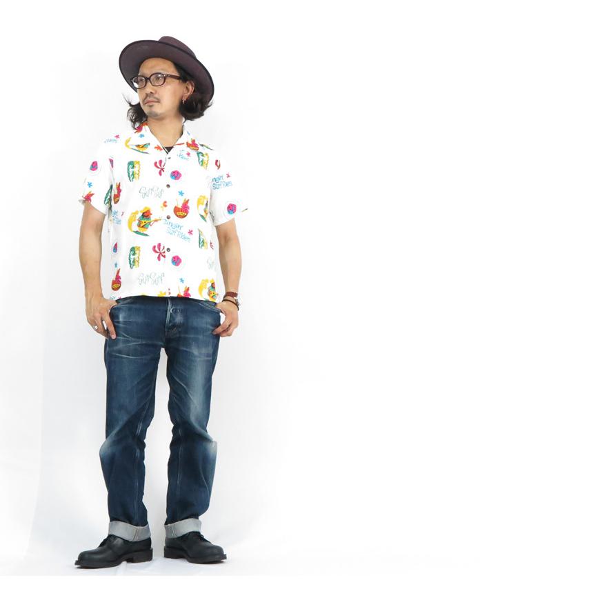 サンサーフ　アロハ　シアサッカー　シャツ　M 希少！90s『SUN SURF』サンサーフ アロハシャツ M品番 シア