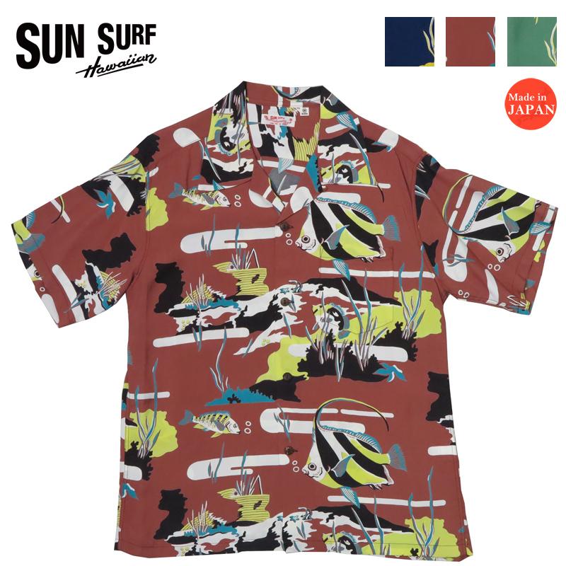 SUN SURF サンサーフ 半袖 レーヨン ハワイアンシャツ 「MOORISH IDOL