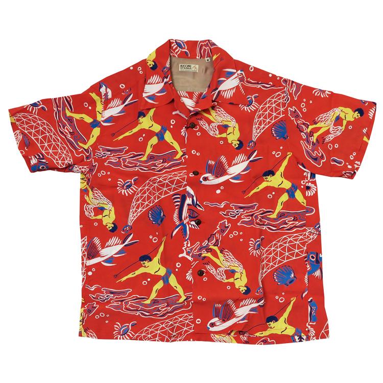 SUN SURF サンサーフ KEONI OF HAWAII 半袖 レーヨン ハワイアン SUN SURF サンサーフ KEONI OF HAWAII 半袖 レーヨン ハワイアン
