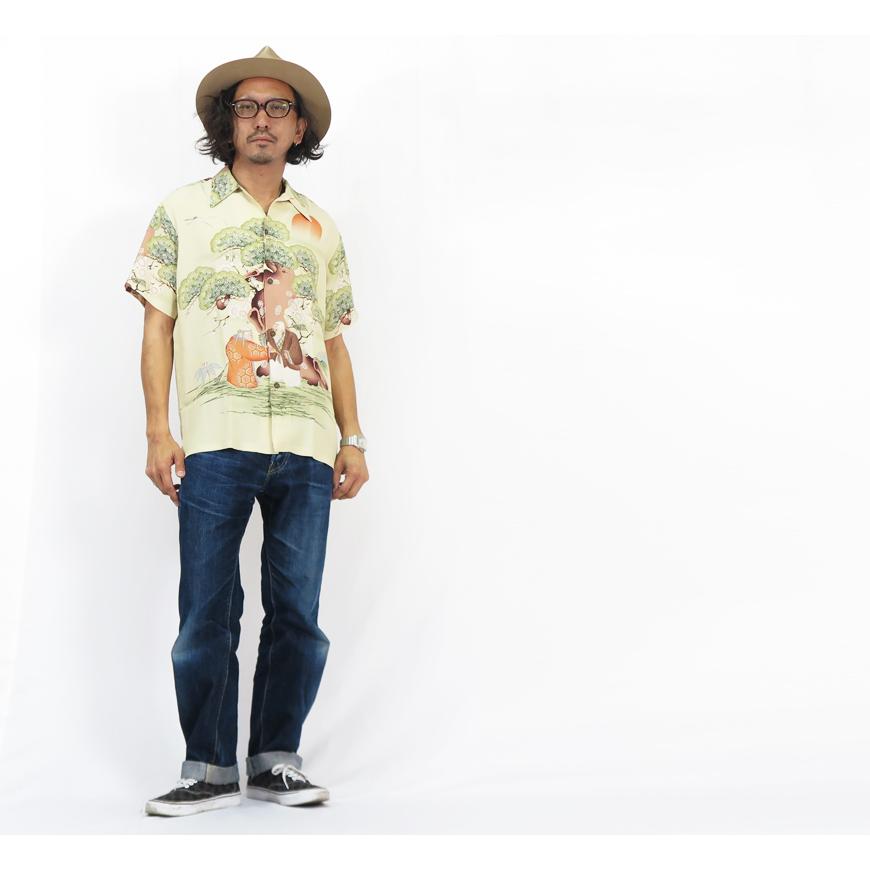 サンサーフ SUN SURF 半袖 レーヨン壁縮緬 ハワイアンシャツ 「FLOWER BLOOMING FOLKTALE」 HALE ALOHA -ISOSHIMA- スペシャルエディション 2024新春限定モデル｜earthmarket1｜06