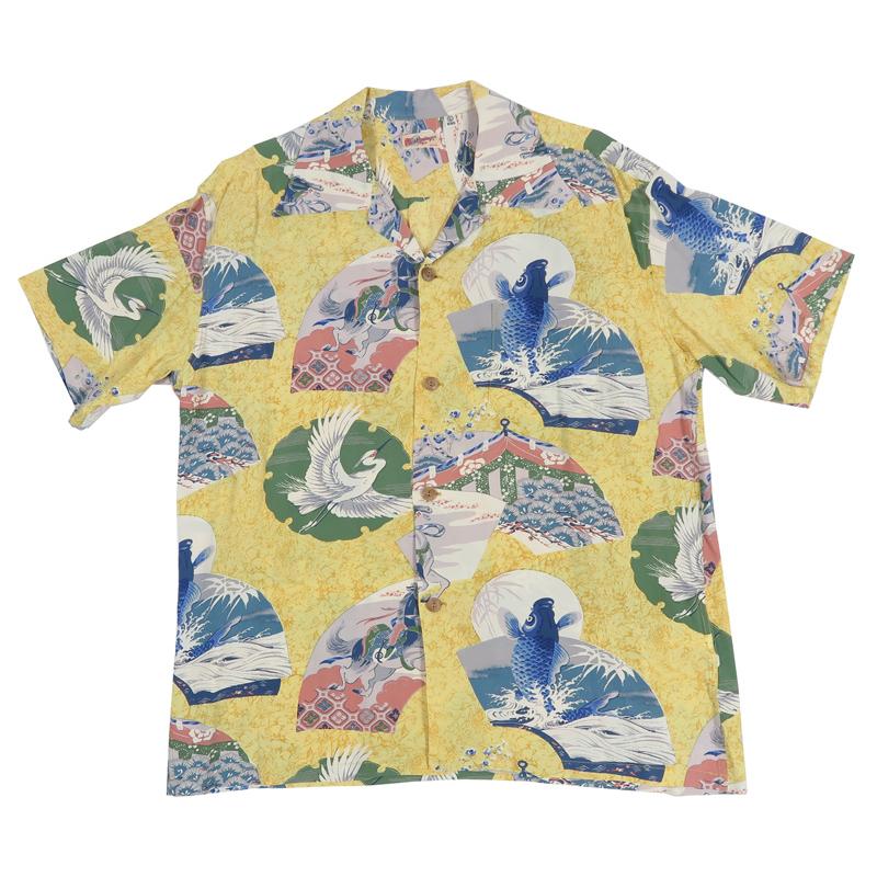 SUN SURF サンサーフ 半袖 レーヨン壁縮緬 ハワイアンシャツ