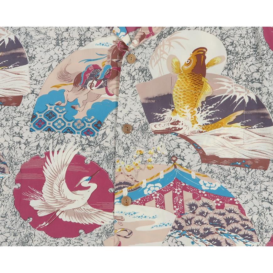SUN SURF サンサーフ 半袖 レーヨン壁縮緬 ハワイアンシャツ